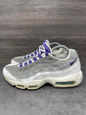 Nike Air Max 95 Grape Sneakers Womens Size 8.5 Grey Purple 307960-109
